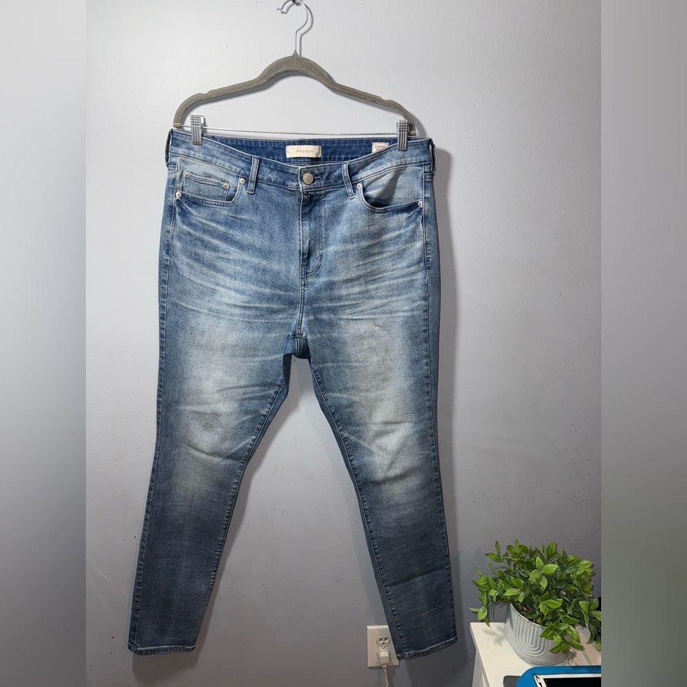 PacSun Mens Blue Stacked Skinny Jeans 36x32 EUC